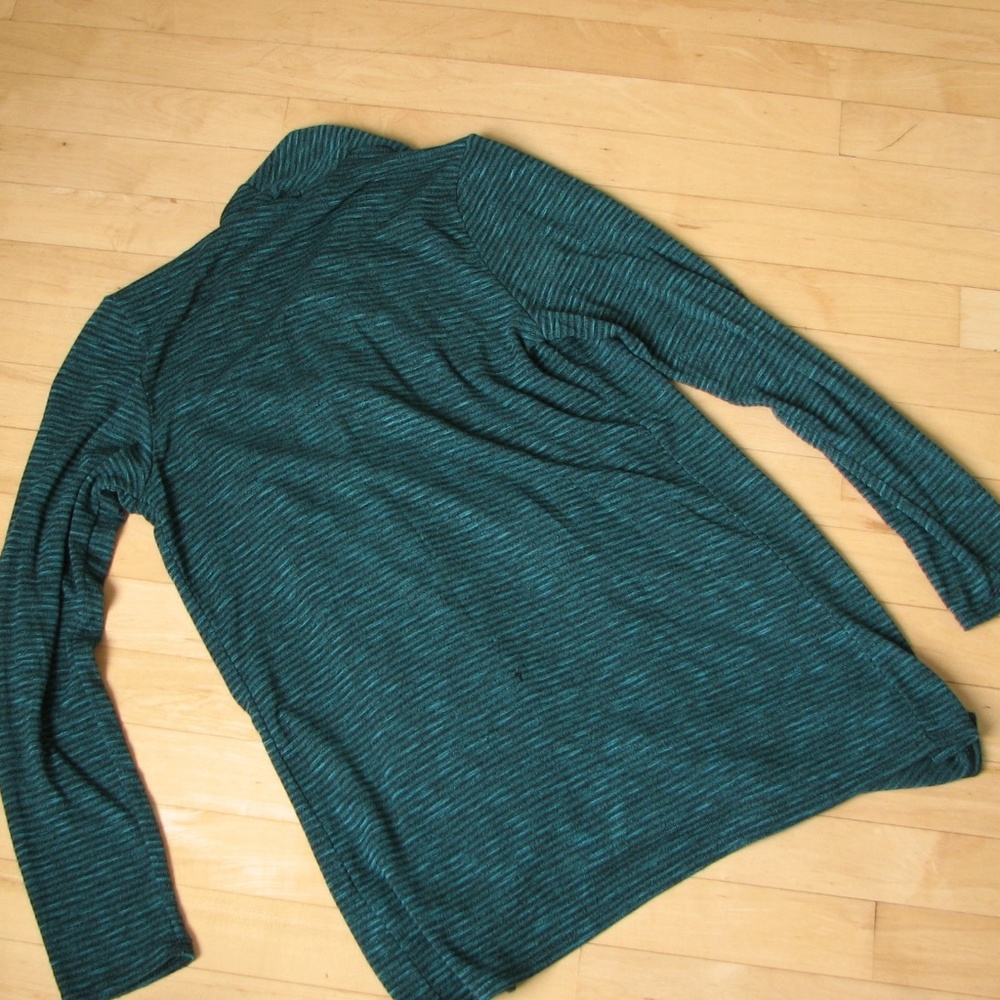 AB Studio Striped Cardigan Asymmetrical - Picture 5 of 5